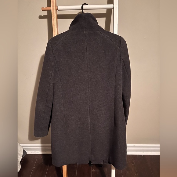 Aritzia Wilfred Cocoon Coat wool charcoal grey - Picture 4 of 6